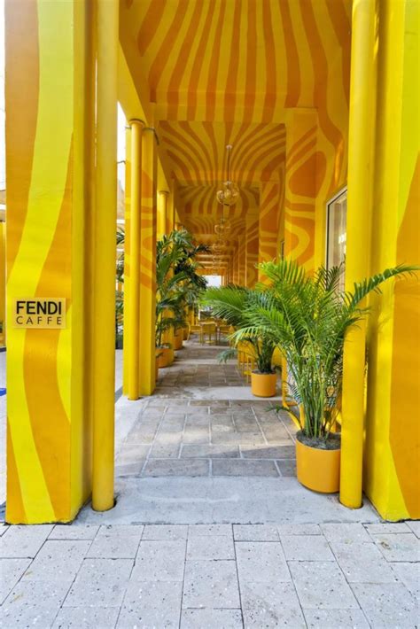 fendi café miami|fendi cafe design district.